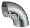 Polished stainless steel Butt welded elbow 