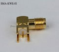 SMA right angle Connector, Brass Body,