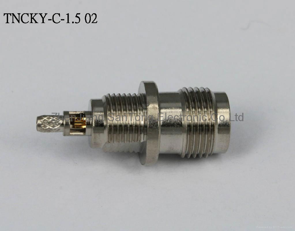 TNC Coaxial Connector Vibration-proof Brass Body and Nickel Plating 2