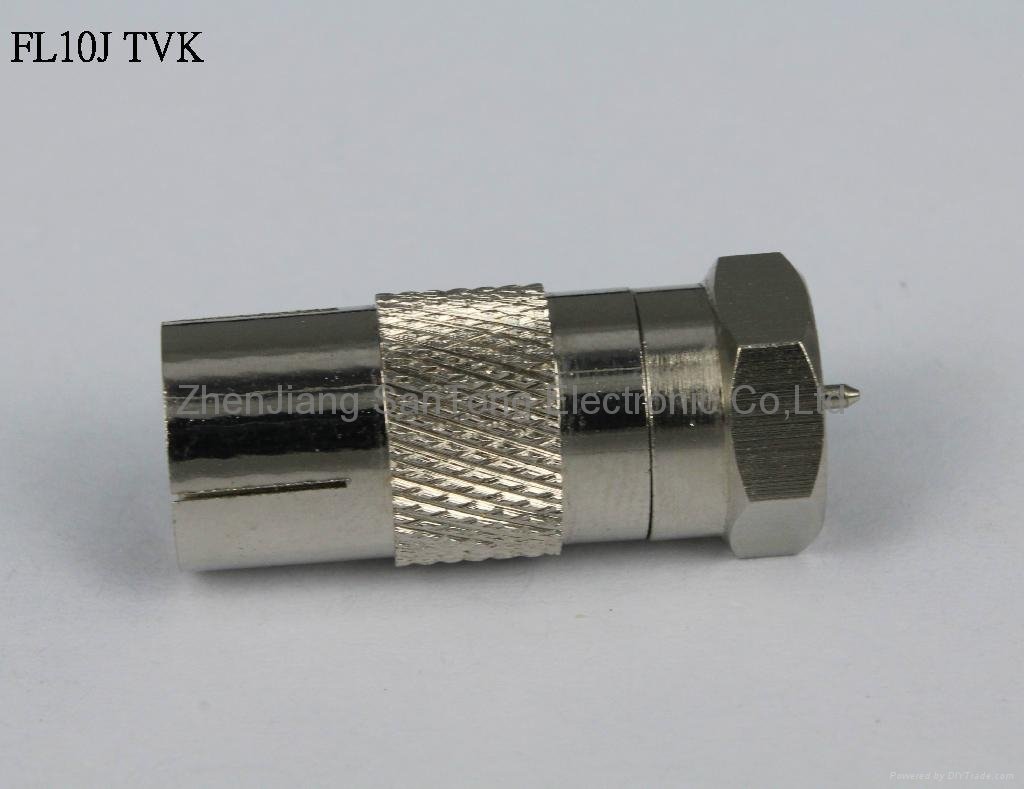 F Connector with Superior RF Performance and Excellent Insertion Made of Brass