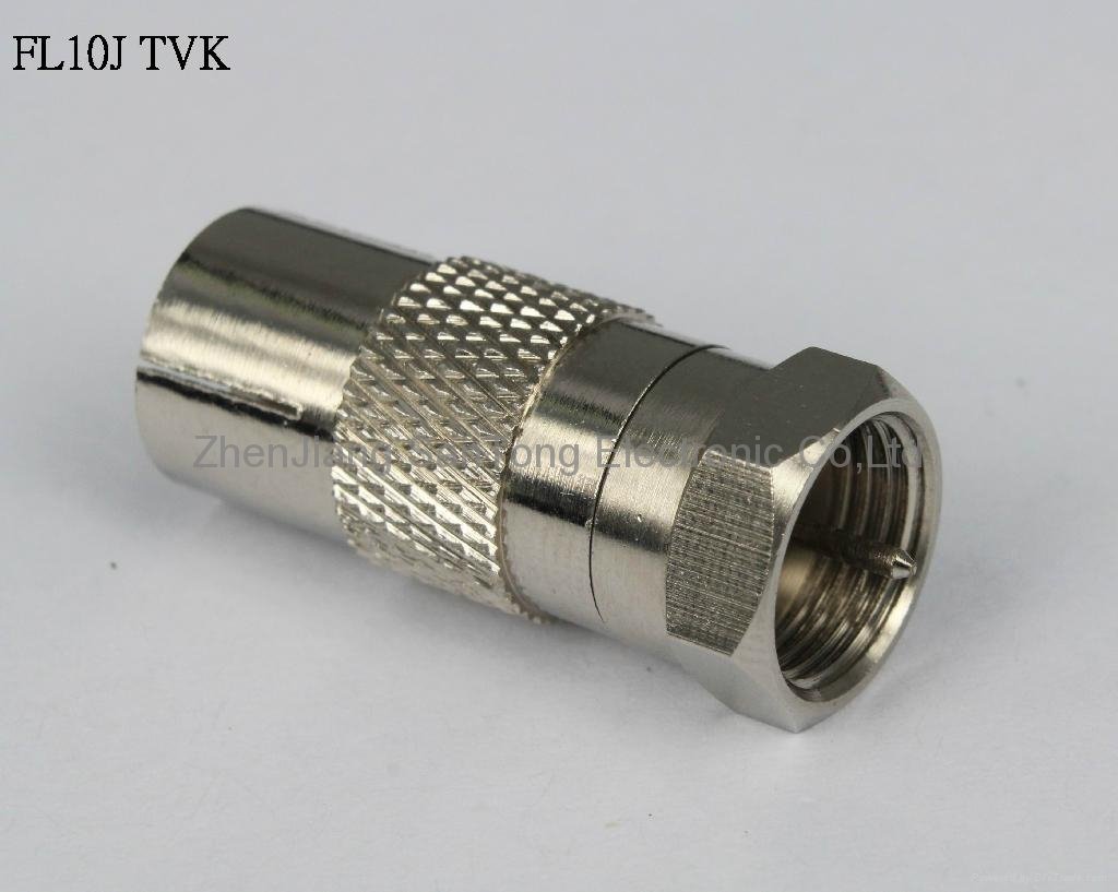 F Connector with Superior RF Performance and Excellent Insertion Made of Brass 2