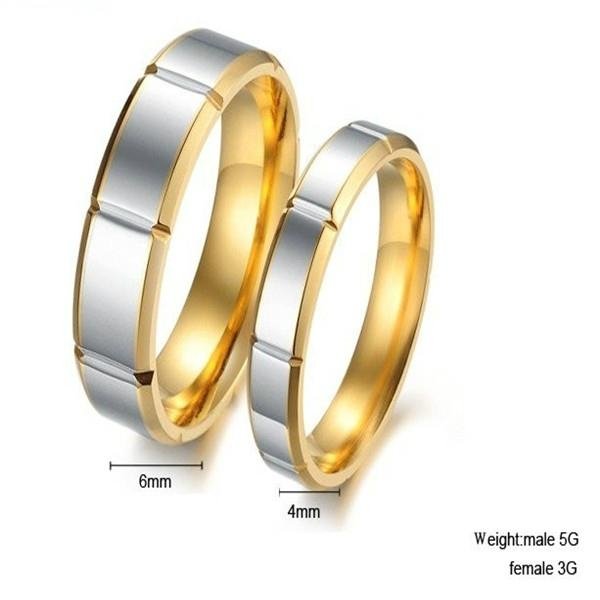 Engagement and wedding couple rings for beloved ones