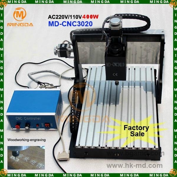 MD-CNC3020 400W carving machine for wood/metal 