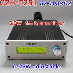 Fm transmitter CZH-T251 0-25W  for Fm radio station 87-108MHZ