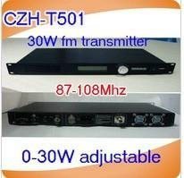 CZH-T501 stereo FM transmitter 0-30w power adjustable fm FM broadcasting station