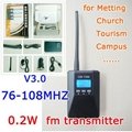 FM CZH-T200 0.2W portable fm transmitter 76~90MHz adjustable 2