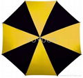 Yellow and black umbrella