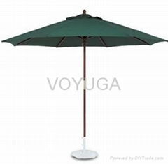 China wooden garden umbrella