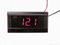 Blue two line DC8-30V LED Electric motor Car Digital voltmeter 