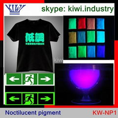 Noctilucent powder pigment 
