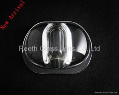 asymmetric tunnel light glass lens