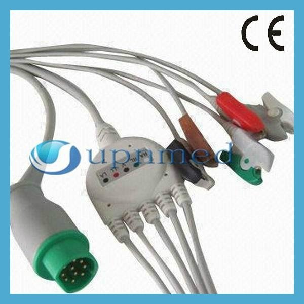 Siemens One -piece 5 lead ECG cable with leadwires 2