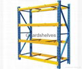 Medium duty warehouse shelf