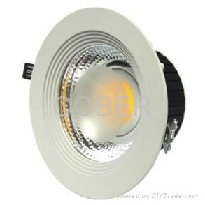 COB led downlight die-casting alluminum housing with Epistar chips COB 80LM/W