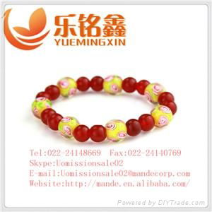 2013 handmade women colored glass beads bracelets 3