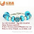 2013 wholesale colored glass craft costume jewelry handmade glass beads bracelet 3