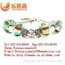 2013 wholesale colored murano glass bracelets