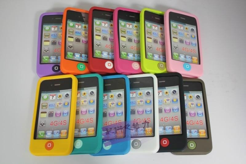 Fashion Jelly Bean Soft Case for iphone 4 4S 2