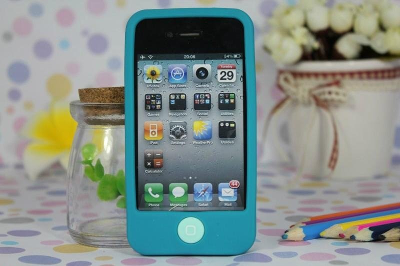 Fashion Jelly Bean Soft Case for iphone 4 4S 4