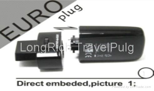 Hot Promotional International Plug Adapter with USB Interfaces(TC-001) 2