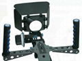 DSLR Rig Movie Kit Shoulder Mount + Follow Focus + Matte Box For Canon 5D II 7D 