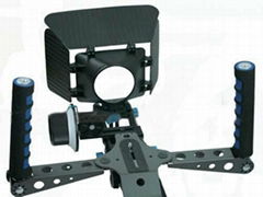 DSLR Rig Movie Kit Shoulder Mount + Follow Focus + Matte Box For Canon 5D II 7D