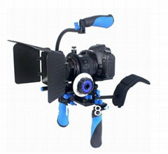 DSLR RIG Kit - Shoulder Mount + Follow Focus + Matte box Kit For dslr Camera