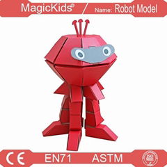 3D Puzzle intelligent Paper ROBOT toys