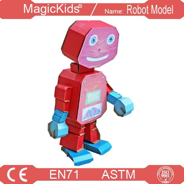 3D Puzzle intelligent Paper ROBOT toys 3