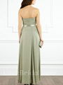 Beautiful Aline Strapless Bridesmaid Dress Ankle Length Chiffon Sage Bridesmaid  2