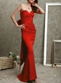 Alluring Mermaid Bow Evening Dress Sweetheart Taffeta Evening Gown 1