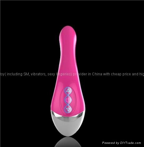20 frequency USB rechargeable double vibration LED key waterproof vibrator