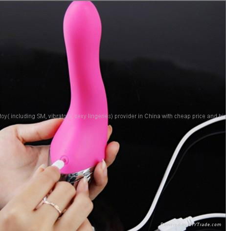 20 frequency USB rechargeable double vibration LED key waterproof vibrator 2