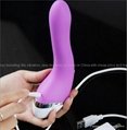 20 frequency USB rechargeable double vibration LED key waterproof vibrator 5