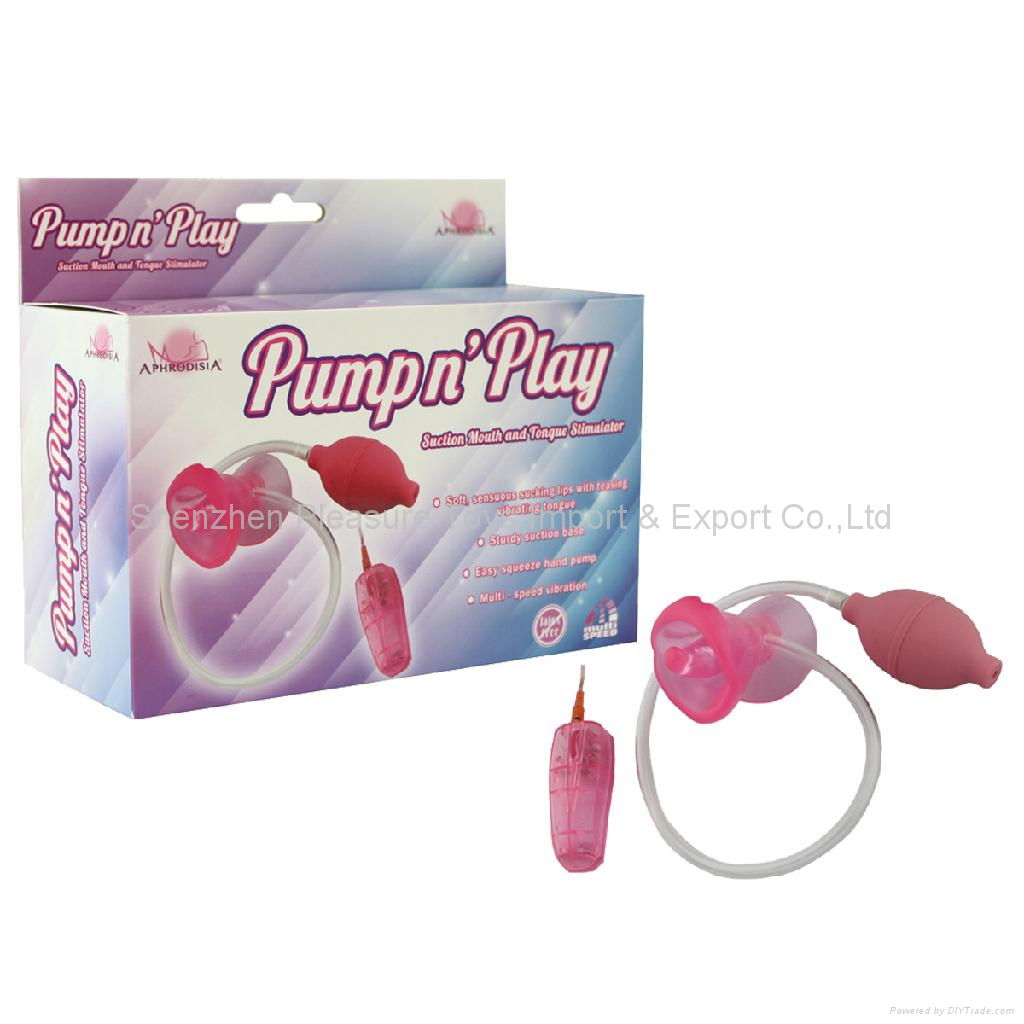 Multi-speed vibrating Pleasure Pump and hand pump 2