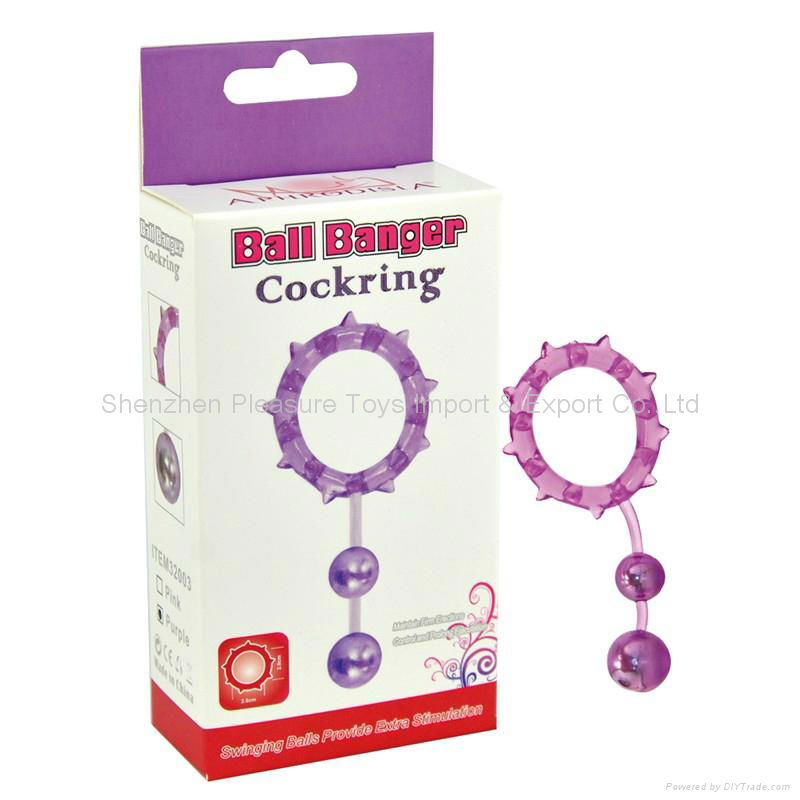 Maintain erection ON/OFF vibration Vibrating Ball Banger cock ring