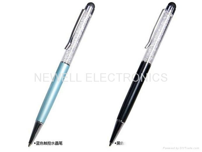 Crystal Touch screen Stylus Ballpoint Pen for iPad iPhone HTC Samsung 3