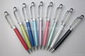 Crystal Touch screen Stylus Ballpoint