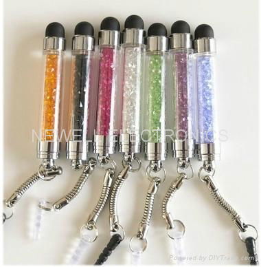 Mini Crystal Jewel Touch Stylus Pens for Promotions 2