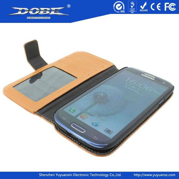 Wallet Protective Cases for Samsung Galaxy S3 with     terial 