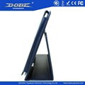 Dark blue Note-book PU Protective Case with a Folding Stand for Samsung Galaxy 5 3