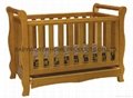 luxurious Sleigh 3 in 1 cot  1