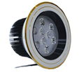 Golden color anti-glare LED downlight