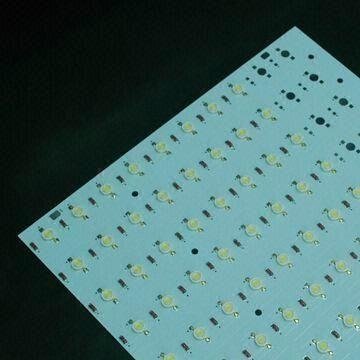 Aluminum Base PCB with White Silkscreen and HASL Surface Finish, Single Layer