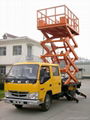 On-board shear fork lift platform  5