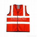 High Visibility Reflective Vest with customer logos meeting EN471, ANSI 1