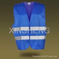 High Visibility Reflective Vest with customer logos meeting EN471, ANSI 1