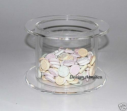Clear acrylic candy bins with cover 2