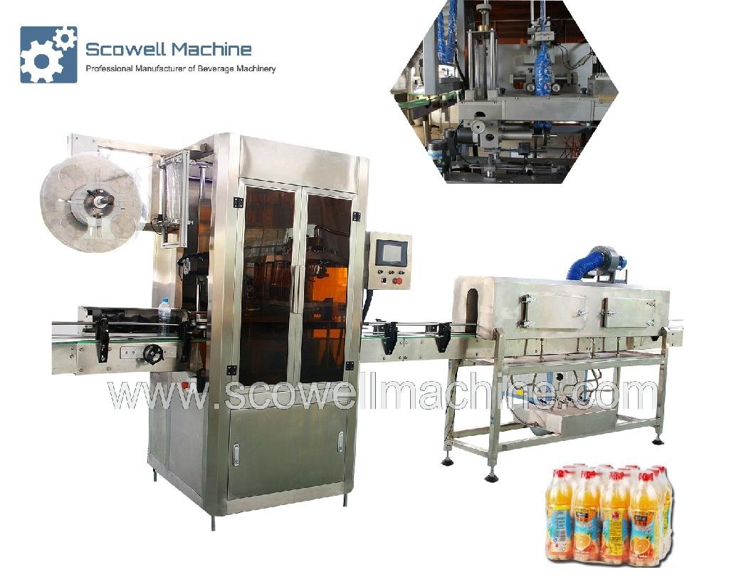 Automatic Shrink Sleeve Labeling Machine For Beverage and Drinks Bottle