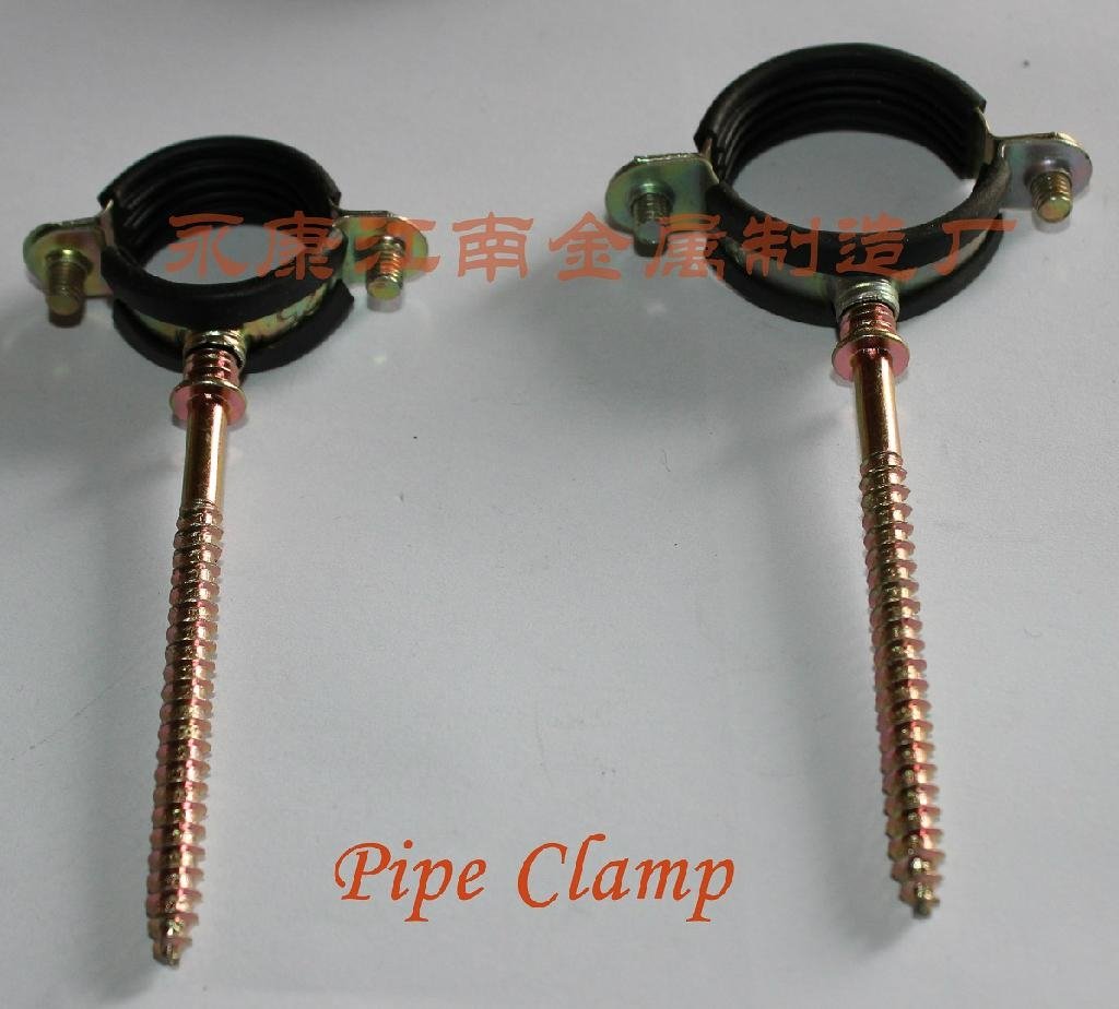 Heavy Duty Pipe Clamp fitting with Nail 2